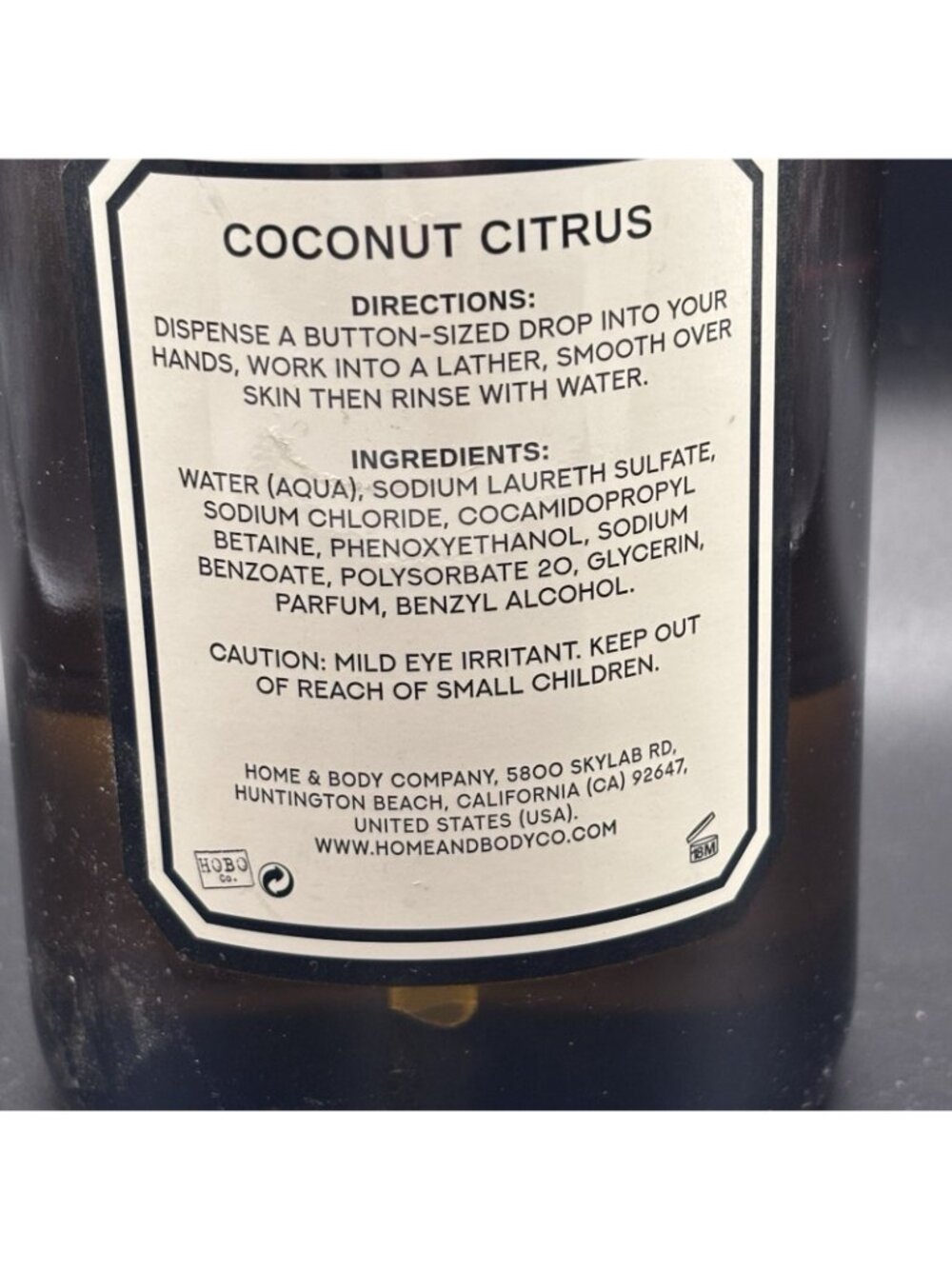 Apothecary 101 Collections Hand Wash Coconut Citrus 20 fl oz Dark Glass Bottle - Picture 10 of 16